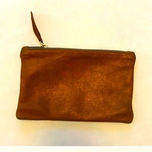 Clare V aka Clare Vivier metallic wallet clutch